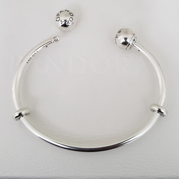 🎁 Authentic Pandora OPEN BANGLE BRACELET - Picture 7 of 8